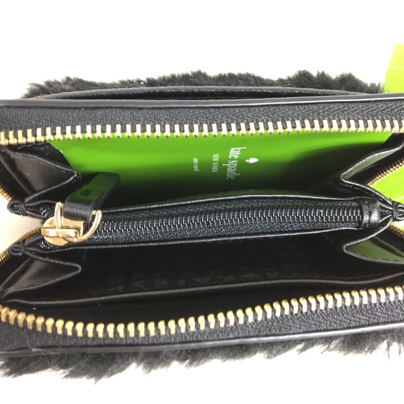 Black Cat Wallet w/ Faux Fur by Kate Spade - Picture 6 of 6